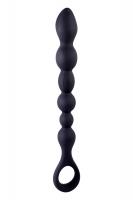 Черная анальная цепочка Beads Hunter - 25,4 см.